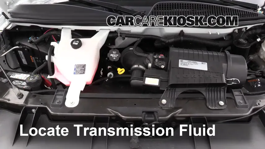 2017 Chevrolet Express 2500 4.8L V8 FlexFuel Extended Cargo Van Transmission Fluid Check Fluid Level